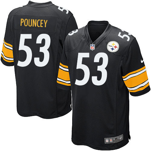 Youth Limited Maurkice Pouncey Nike Jersey Black Home - #53 NFL Pittsburgh Steelers